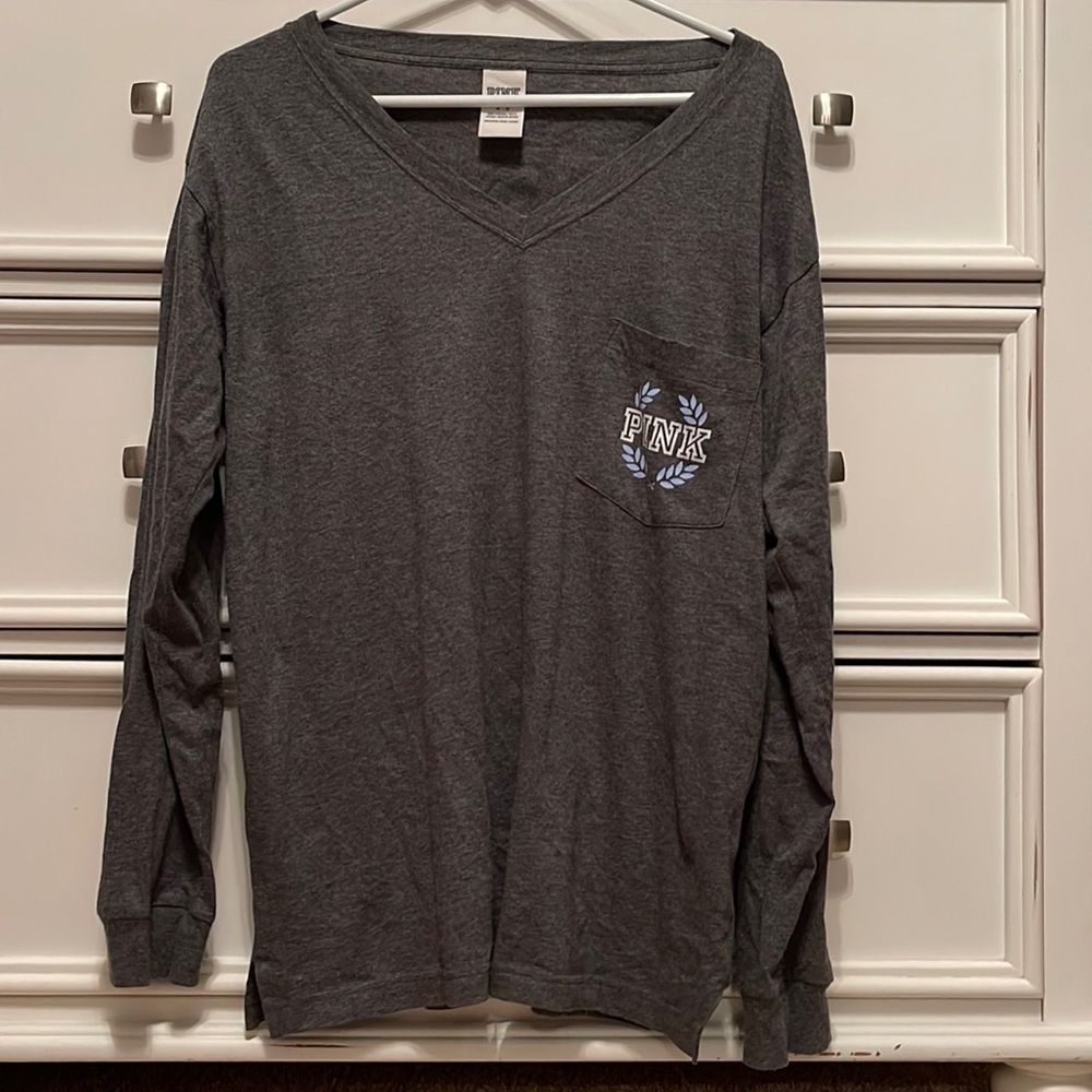 PINK grey long sleeve